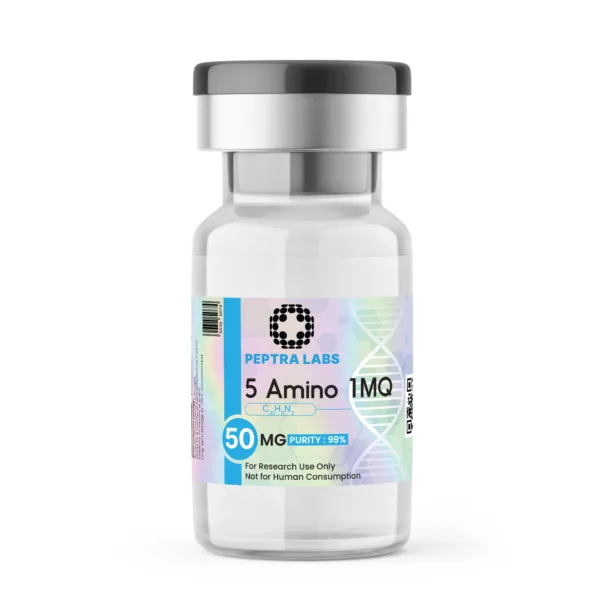 5 Amino 1MQ 50mg research vial, sealed, labelled, research use only