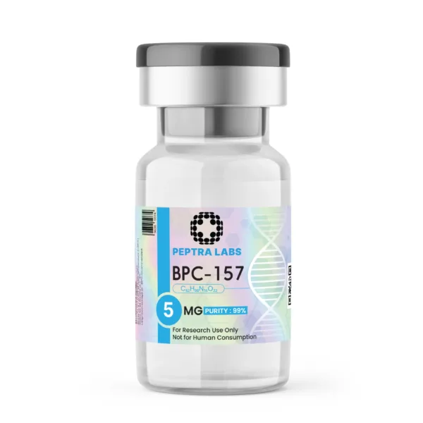 BPC-157 5 mg – Forschungspeptid-Fläschchen, Reinheit 99 % laut Etikett, Peptra Labs