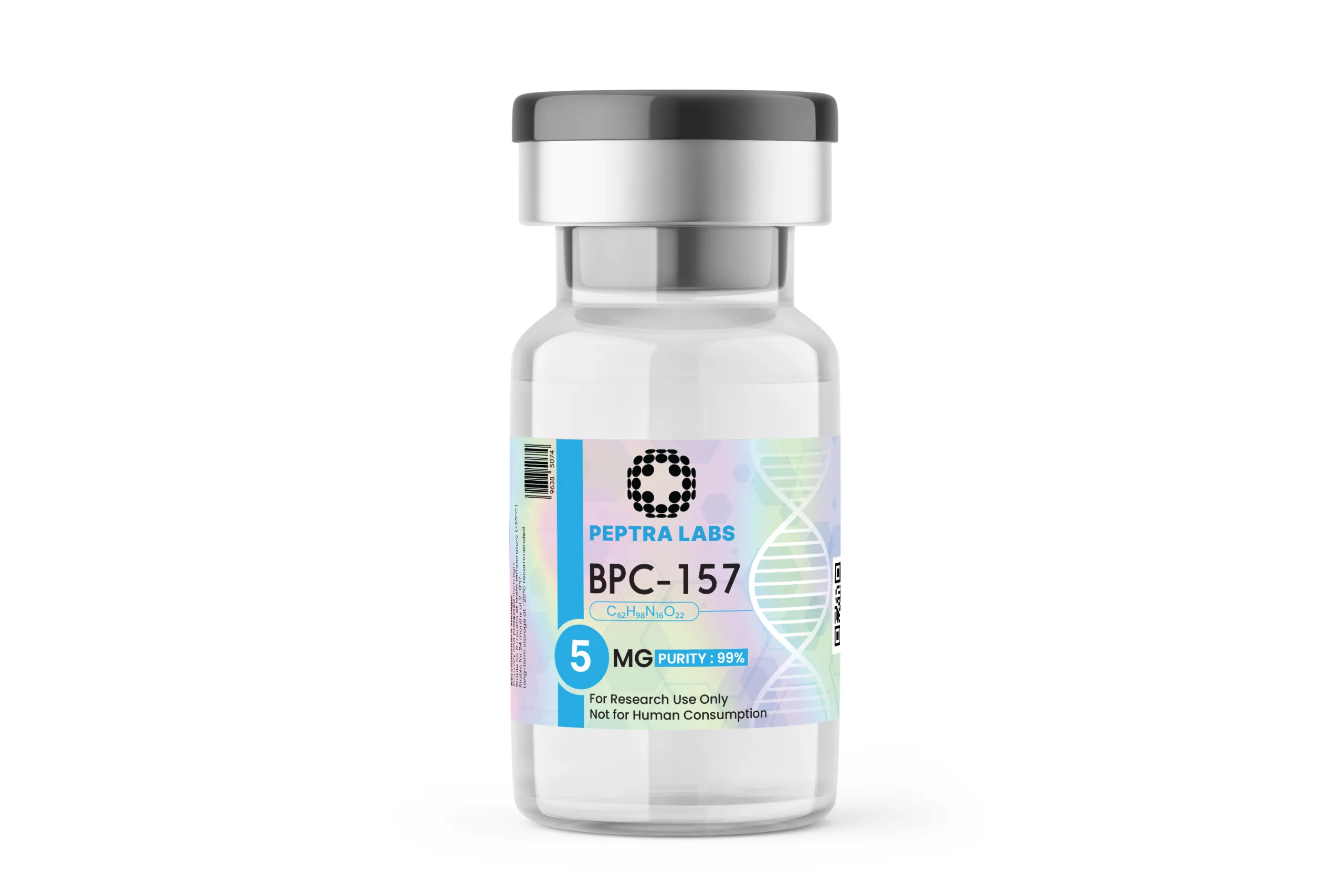 BPC-157 5 mg – Forschungspeptid-Fläschchen, Peptra Labs BPC-157 5 mg – Forschungspeptid-Fläschchen, Reinheit 99 % laut Etikett, Peptra Labs