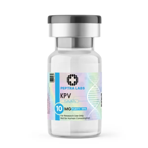 KPV 10 mg – Forschungspeptid-Fläschchen, Reinheit 99 % laut Etikett, Peptra Labs