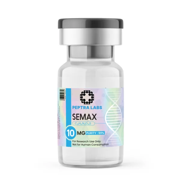 Semax 10mg research vial, sealed, labelled, research use only