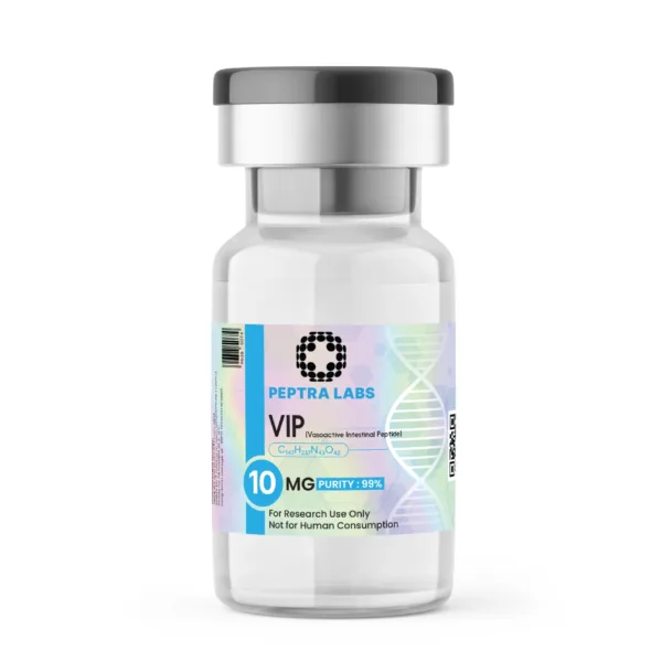 VIP 10 mg – Forschungspeptid-Fläschchen, Reinheit 99 % laut Etikett, Peptra Labs